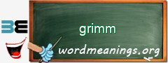 WordMeaning blackboard for grimm